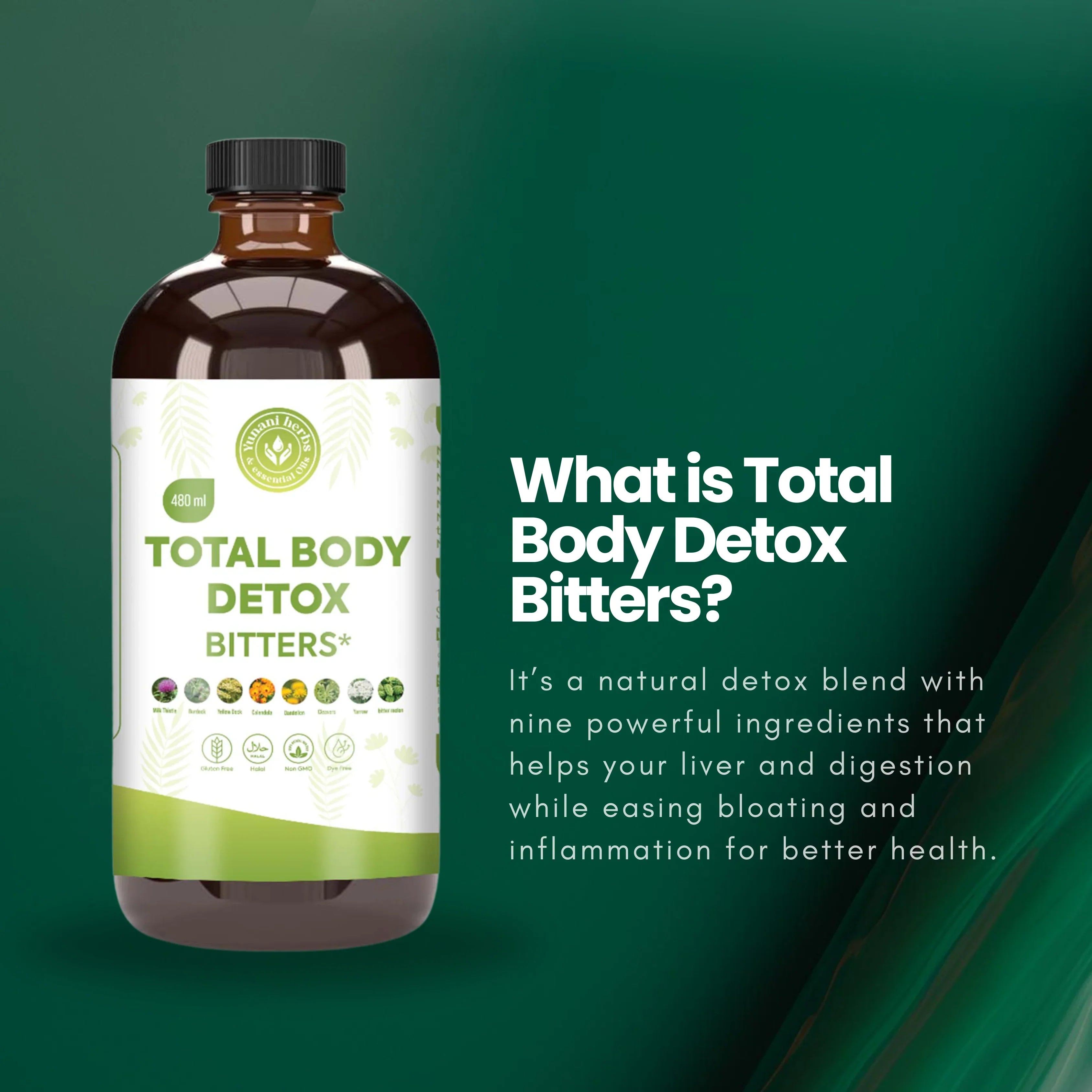 Total Body Detox Bitters 480ml