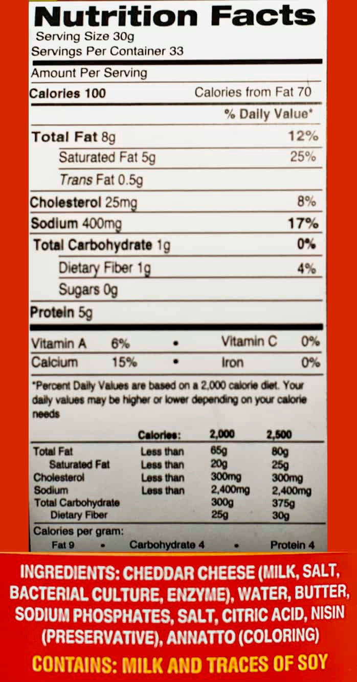 Tastee Cheese (Jamaican Cheese)